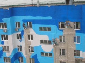 Покраска фасадов жилых и офисных зданий