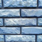 Фасадная плитка голубого цвета