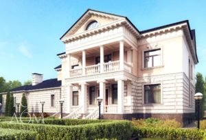 Офорлмение фасада с балконом