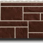 Пример стеновой фасадной панели коричневого цвета