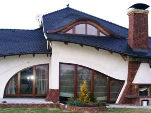 Создаем фасад с треугольными окнами