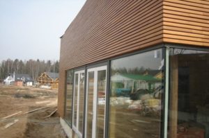 Вариант деревянного фасада дома