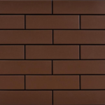 Клинкерная плитка под кирпич коричневого цвета для фасада