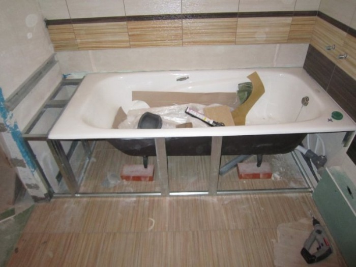 Отделка ванной панелями-ПВХ | ВИТИМ