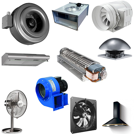 Основные виды производственных вентиляторов